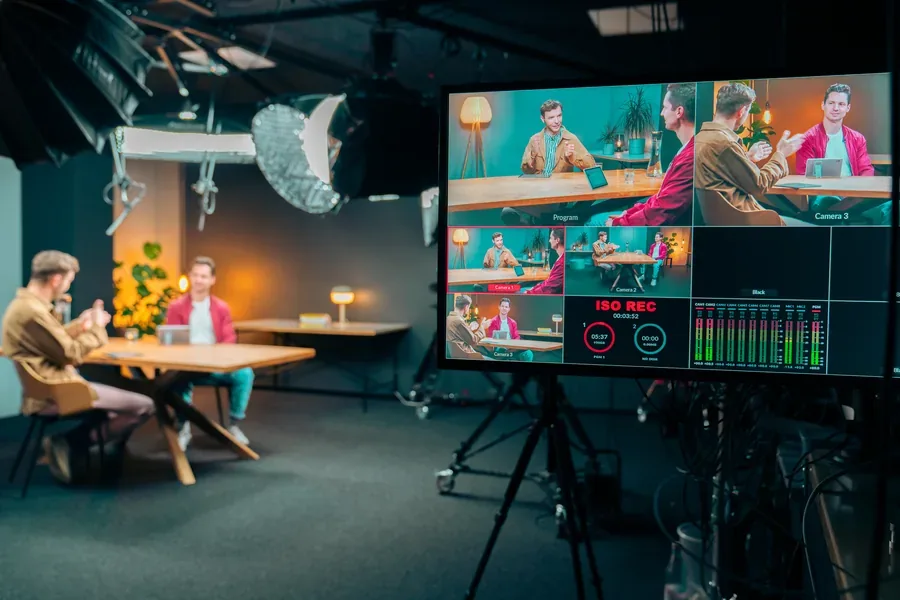 Behind the Scenes im thekey.academy Studio in Berlin