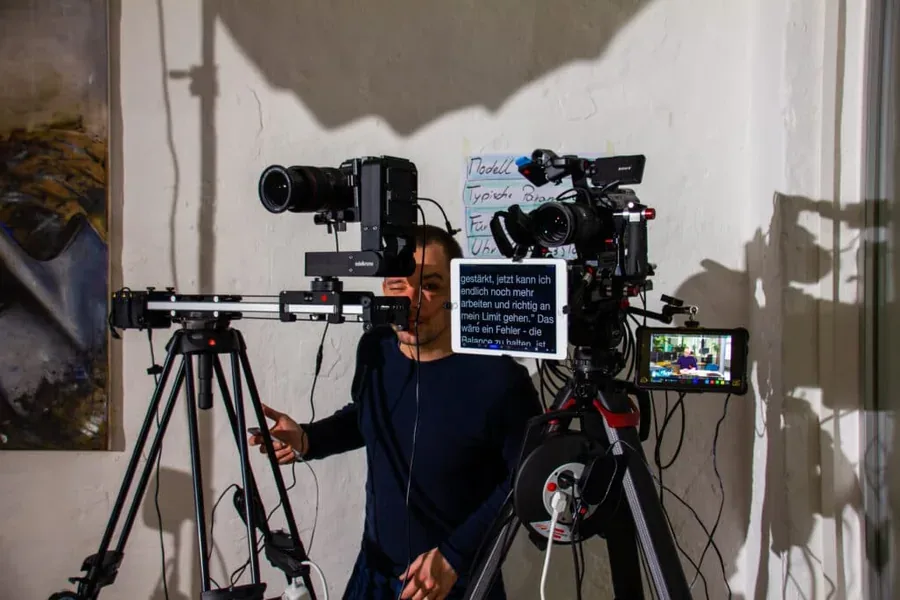 Behind the Scenes im thekey.academy Studio in Berlin