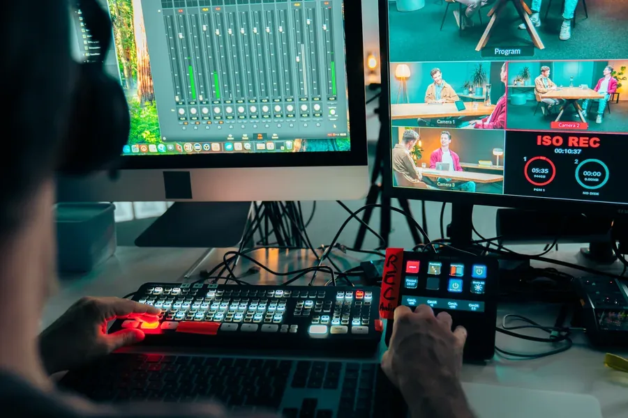 Behind the Scenes im thekey.academy Studio in Berlin