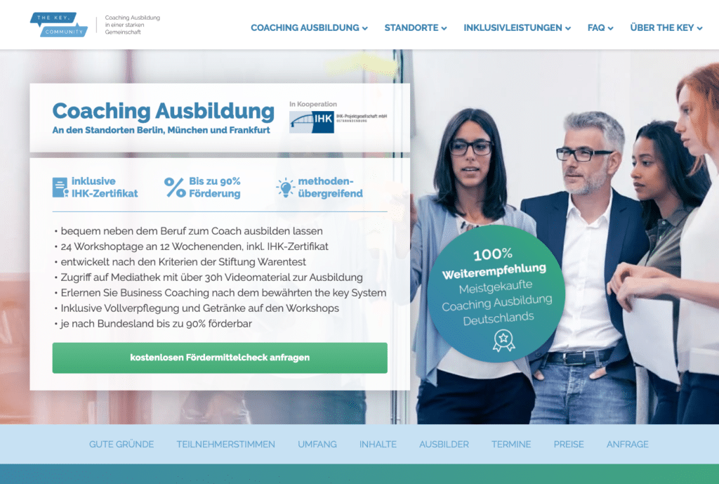 Coaching Ausbildung thekey.community