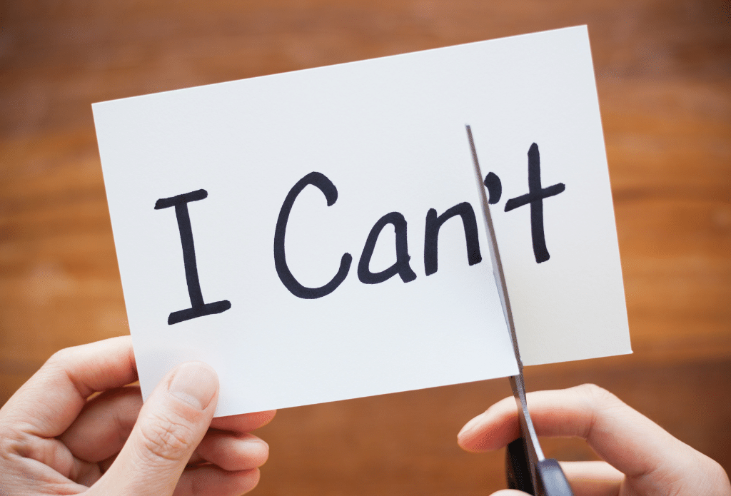 I can't to I can.