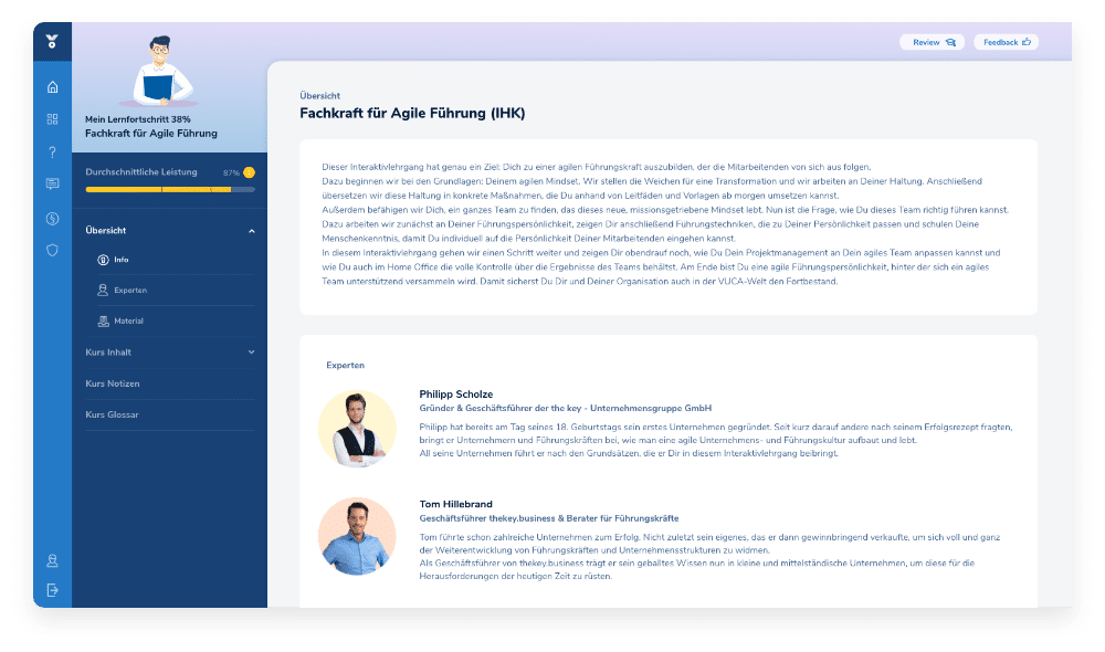 Web App Agile Führung