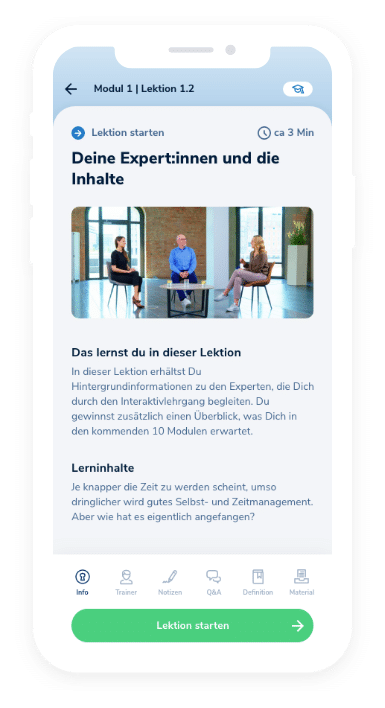 Mobile App Zeitmanagement